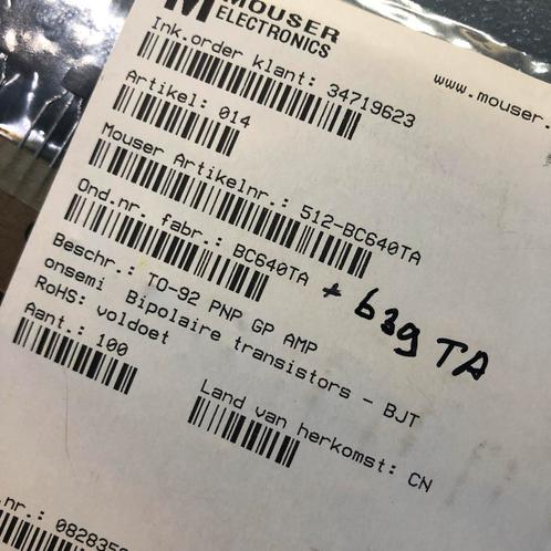 BC639-16d NPN BC640-16d PNP onsemi, Hobby en Vrije tijd, Elektronica-componenten, Nieuw, Ophalen of Verzenden