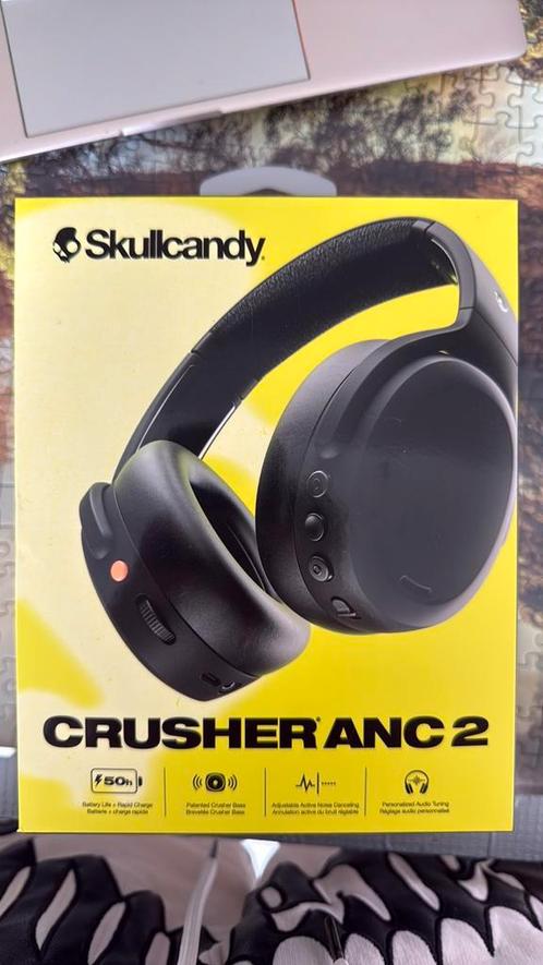 Skullcandy Crusher Anc 2 NIEUW, Computers en Software, Headsets, Zo goed als nieuw, Over-ear, Draadloos, Inklapbare microfoon