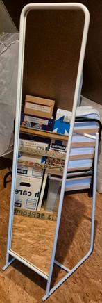 Staande Passpiegel (wit), Huis en Inrichting, Woonaccessoires | Spiegels, Ophalen, Zo goed als nieuw, 150 tot 200 cm, Rechthoekig