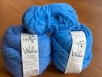 2x +restje Woolia (gepard garn) blauw garen, Ophalen of Verzenden, Zo goed als nieuw, Breien of Haken, Wol of Garen