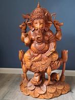 Ganesha houtsnijwerk, Antiek en Kunst, Kunst | Beelden en Houtsnijwerken, Ophalen