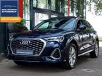 Audi Q3 Sportback 45 TFSI e S Edition | Panodak | Virtual Co, Stof, Gebruikt, Blauw, Hybride Elektrisch/Benzine
