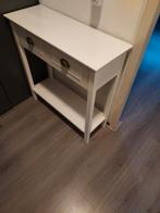 Side tabel wit, Huis en Inrichting, Tafels | Sidetables, Ophalen of Verzenden, Zo goed als nieuw, 25 tot 50 cm, Rechthoekig