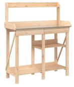 Oppottafel plantentafel hout + zink GRATIS VERZONDEN!, Verzenden, Nieuw, Overige soorten