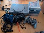 PlayStation 1 met 3 controllers en 7 spellen, Ophalen of Verzenden, Gebruikt, Met 2 controllers, Met games