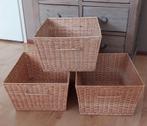 Rieten manden met handvat 38 x 28, Huis en Inrichting, Woonaccessoires | Schalen en Manden, Gebruikt, Mand, Ophalen of Verzenden