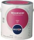 Nieuw: Blik HISTOR MUURVERF 2,5 liter Fuchsia 6933, Doe-het-zelf en Verbouw, Verf, Beits en Lak, Nieuw, Ophalen of Verzenden, Verf