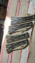 Te koop 2 x set slanke handbediende wissels van marklin 5221, Wisselstroom, Gebruikt, Rails, Ophalen of Verzenden