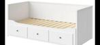 Uitschuifbaar bedbank Hemnes Ikea, Ophalen, Gebruikt, Wit, Tweepersoons