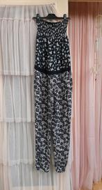 Patrizia Pepe zwart grijze zijde strapless jumpsuit S M, Maat 38/40 (M), Zwart, Ophalen of Verzenden, Zo goed als nieuw