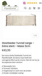 PAARDEERLIJK slowfeeder tunnel large extra sterk maas 3cm, Dieren en Toebehoren, Paarden en Pony's | Overige Paardenspullen, Ophalen of Verzenden