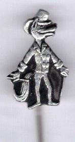 Joris Goedbloed zwart op zilverkl. strip speldje ( S_011 ), Verzenden, Nieuw, Figuurtje, Speldje of Pin