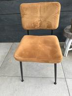 Eetkamerstoelen okergeel (7 stuks), Ophalen, Gebruikt, Overige kleuren, Vintage