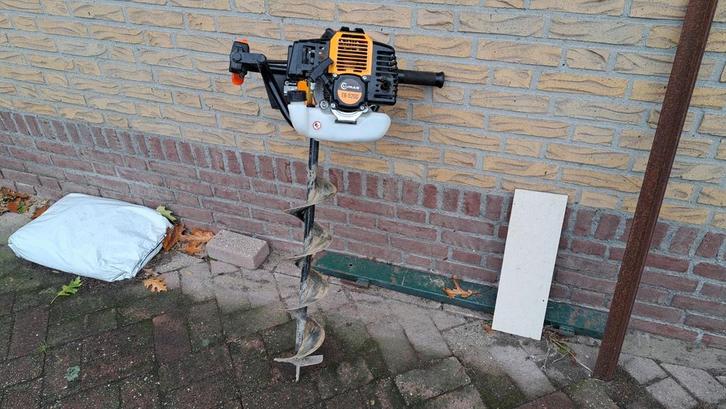 Lumag EB-520G motorgrondboor 2022 met 150mm boor., Tuin en Terras, Hand-tuingereedschap, Zo goed als nieuw, Grondboor, Ophalen