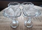 Set van 4 vintage glazen dessert coupes, Antiek en Kunst, Ophalen