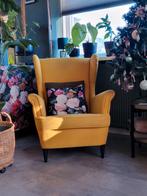 IKEA STRANDMON fauteuil - Skiftebo geel, Ophalen, Gebruikt, Klassiek, 75 tot 100 cm