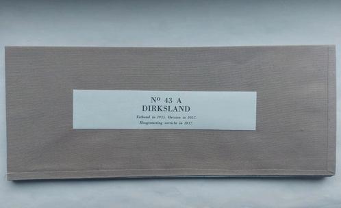 43A stafkaart uit 1959 Dirksland Lelisssant Herkingen, Boeken, Atlassen en Landkaarten, Zo goed als nieuw, Landkaart, Nederland