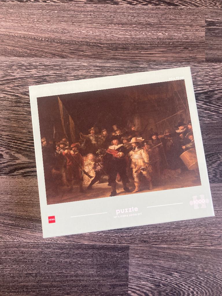 Puzzel Nachtwacht (1000 stukjes), Ophalen of Verzenden, 500 t/m 1500 stukjes, Nieuw, Legpuzzel