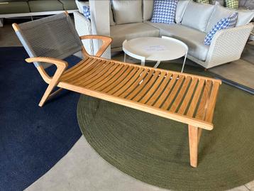 Exclusief ligbed - sunlounger TEAK + ROPE SUNS beschikbaar voor biedingen