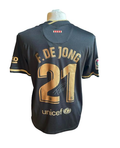 Gesigneerd Frenkie de Jong Barcelona shirt, Verzamelen, Sportartikelen en Voetbal, Nieuw, Shirt, Buitenlandse clubs, Ophalen of Verzenden