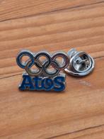 Pin Olympische Spelen met Atos sponsorlogo, Verzamelen, Speldjes, Pins en Buttons, Ophalen of Verzenden, Nieuw, Sport