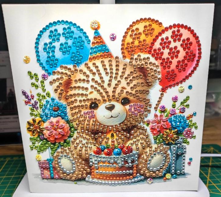 Diamond Painting verjaardagskaart Kinderen 3, Hobby en Vrije tijd, Kaarten | Zelfgemaakt, Nieuw, Kind, Ophalen of Verzenden