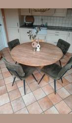 Woood Eettafel - Eikenhout, Tuin en Terras, Ophalen, 4 zitplaatsen, Gebruikt, Eettafel