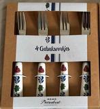 Boerenbont gebaksvorkjes set origineel, Antiek en Kunst, Ophalen