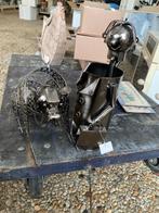 Metalen Wijn- of Drankhangers, Tuin en Terras, Tuinbeelden, Ophalen, Zo goed als nieuw, Metaal, Dierenbeeld