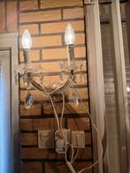 Glazen Schemerlamp, Huis en Inrichting, Lampen | Wandlampen, Ophalen, Zo goed als nieuw