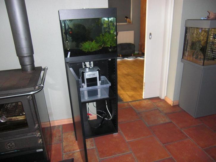 Oase Styleline 85 met veel garnalen en extra's, Dieren en Toebehoren, Vissen | Aquaria en Toebehoren, Zo goed als nieuw, Gevuld zoetwateraquarium