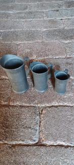 3 Tinnen Maatbekers - Vintage Keukenaccessoires, Ophalen of Verzenden