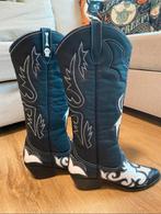 Unieke handmade cowboylaarzen van echt leer, Ophalen of Verzenden, Zo goed als nieuw, Zwart, Hoge laarzen