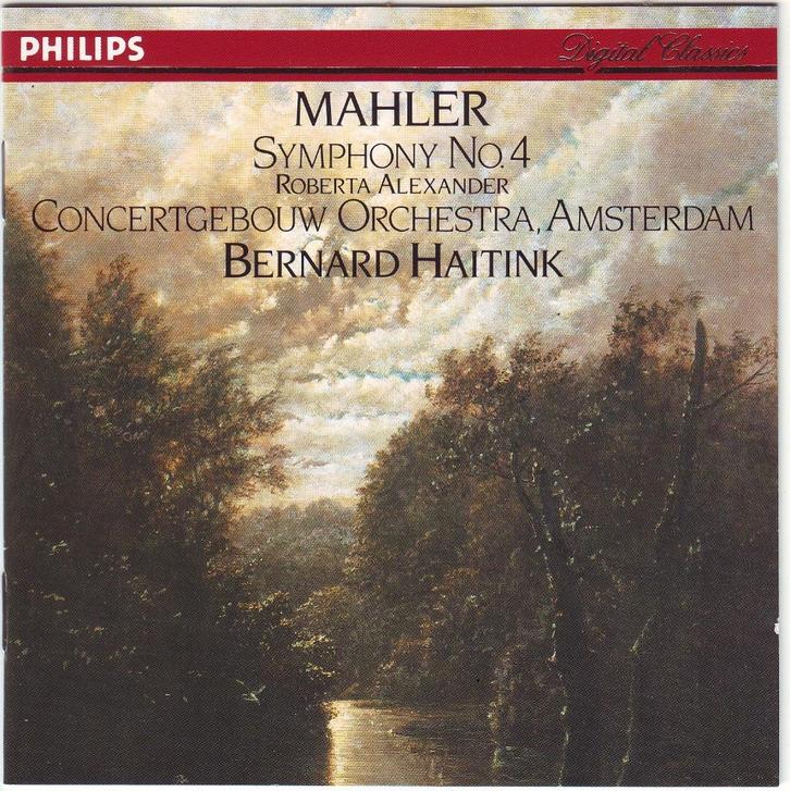 Mahler: Symfonie nr. 4 Roberta Alexander Haitink, Cd's en Dvd's, Cd's | Klassiek, Zo goed als nieuw, Orkest of Ballet, Romantiek