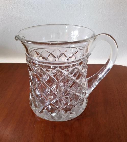 Antieke waterkan van persglas, begin 1900, Huis en Inrichting, Woonaccessoires | Vazen, Gebruikt, Overige kleuren, Minder dan 50 cm