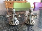 Kandelaar, koorknaapjes, metaal, verzilverd, Italië, vintage, Ophalen