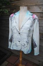 Jasje offwhite/ aqua Missy mt XL Vaste prijs, Wit, Maat 46/48 (XL) of groter, Missy, Ophalen of Verzenden