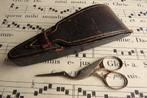 antiek Engels naai etui met ooievaar schaartje c.1880, Ophalen of Verzenden