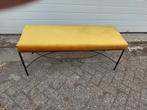 Decoratief bankje smeedijzer, nieuwe bekleding. 110x40 cm., Ophalen, Minder dan 50 cm, Gebruikt, 100 tot 125 cm