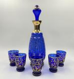 Kobalt blauwe decanteer set, Verzenden