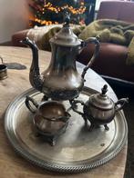 Verzilverd theeservies, Antiek en Kunst, Antiek | Goud en Zilver, Ophalen of Verzenden, Zilver