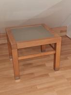 Bijzettafeltje melkglas rvs, Ophalen, Minder dan 55 cm, Gebruikt, Rond