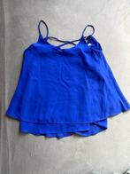 Luchtig blauw hemdje, Maat 38/40 (M), Zonder mouw, Gedragen, Verzenden