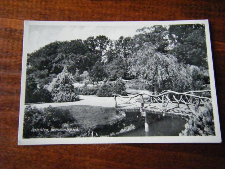T35 - Drachten - Gemeentepark - 1943 - Mooi/Oud, Verzamelen, Ansichtkaarten | Nederland, Friesland, 1940 tot 1960, Ophalen of Verzenden