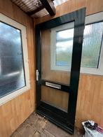 Hard houten buiten deur, Ophalen, Gebruikt, 80 tot 100 cm, Buitendeur