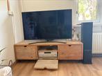 Steigerhout TV meubel 150x40, Ophalen, 25 tot 50 cm, 100 tot 150 cm, Minder dan 100 cm