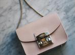 FURLA Metropolis Moonstone leren mini-crossbodytas, Nieuw, Schoudertasje, Roze, Ophalen