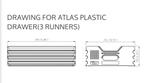 Vliegtuigtrolley atlas lades atlas drawers airline drawers, Ophalen of Verzenden, Zo goed als nieuw, Schaalmodel