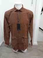 Nieuwe bruine Tresanti overhemd maat 42, Kleding | Heren, Overhemden, Bruin, Nieuw, Ophalen of Verzenden, Halswijdte 41/42 (L)