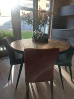 Eettafel, Huis en Inrichting, Tafels | Eettafels, Ophalen, Rond, Zo goed als nieuw, Metaal